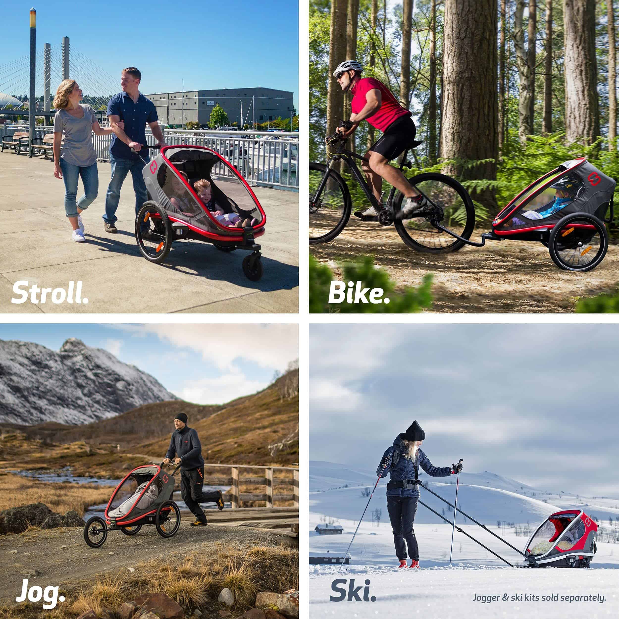 Remolque de bicicleta para niños Hamax Outback One Seat - Imagen 3