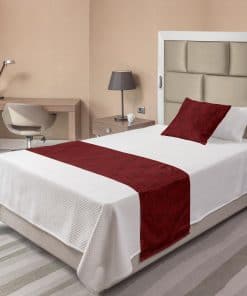 Juego de Corredor de Cama Lunarable en Borgoña, Motivos de