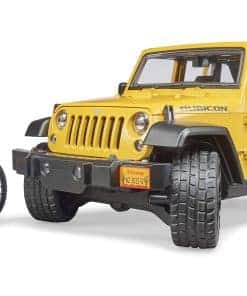 Bruder 02543 Jeep Wrangler Rubicon con Bicicleta de Montaña