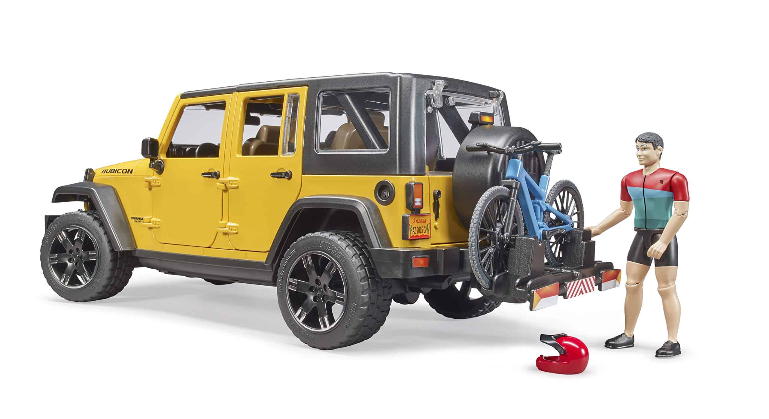 Bruder 02543 Jeep Wrangler Rubicon con Bicicleta de Montaña - Imagen 3