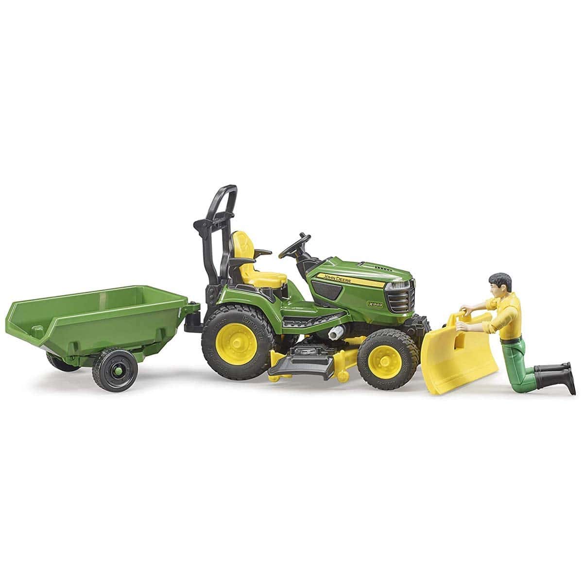 Tractor de Césped John Deere con Remolque y Jardinero - Imagen 4