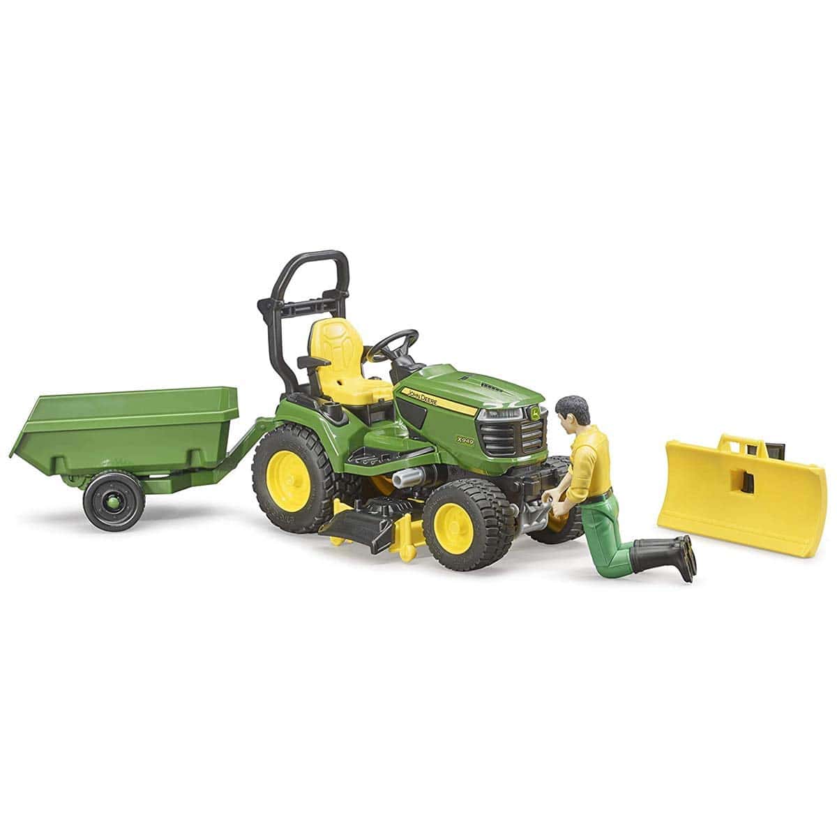 Tractor de Césped John Deere con Remolque y Jardinero - Imagen 5