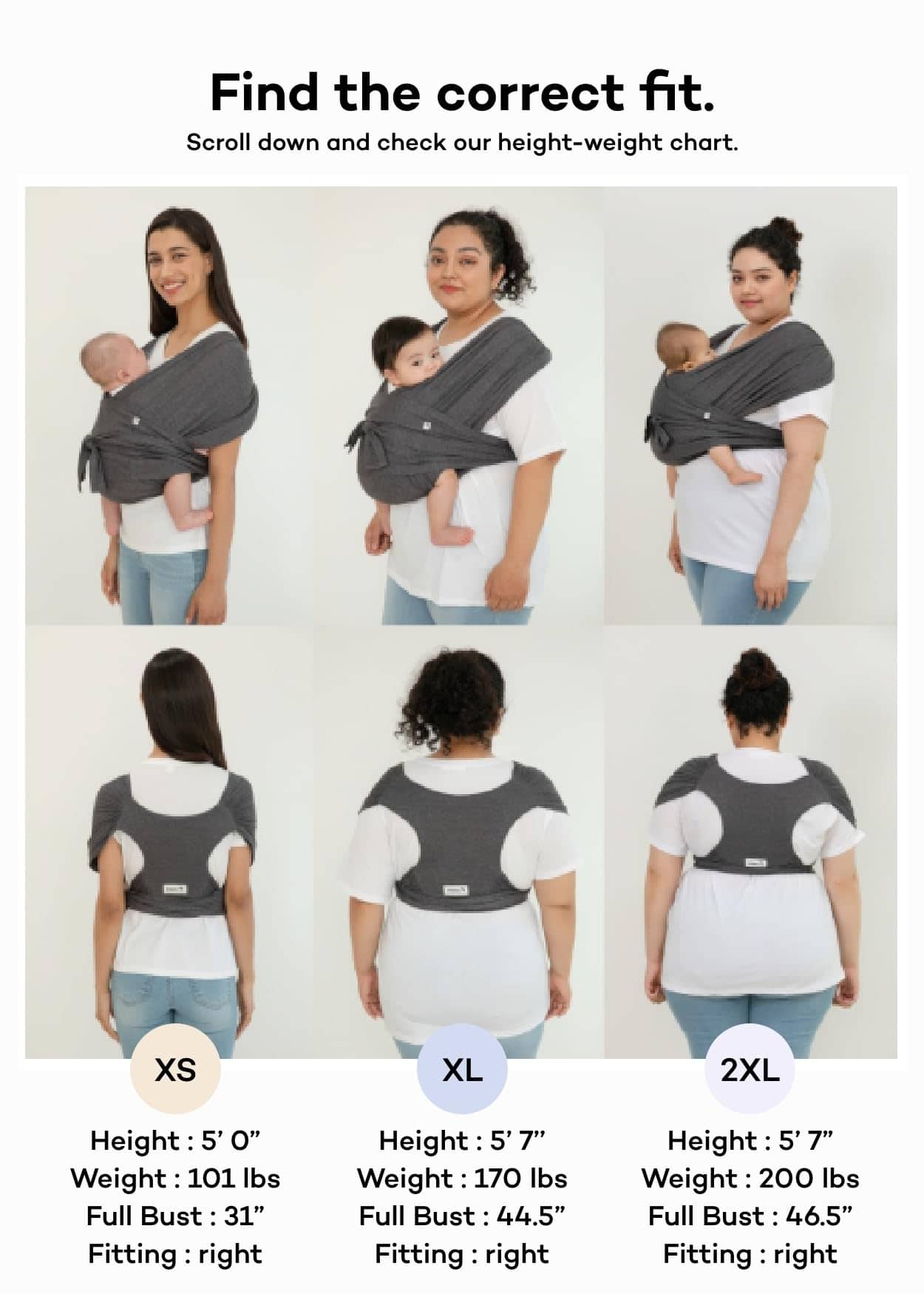 Konny Baby Carrier Elastech Luxury Carrier Wrap, Fácil de - Imagen 7
