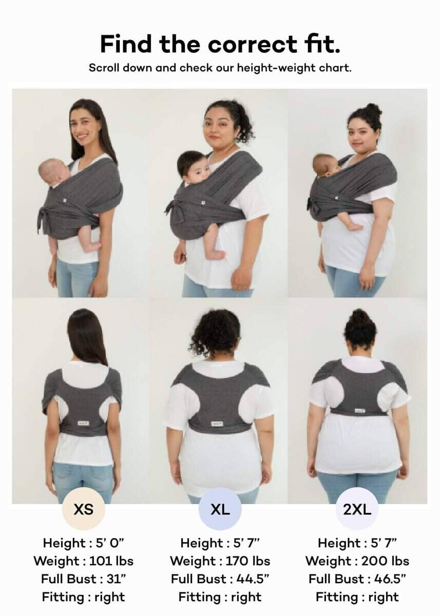 Portabebés Elastech Luxury Konny Baby Carrier Wrap, Fácil - Imagen 7