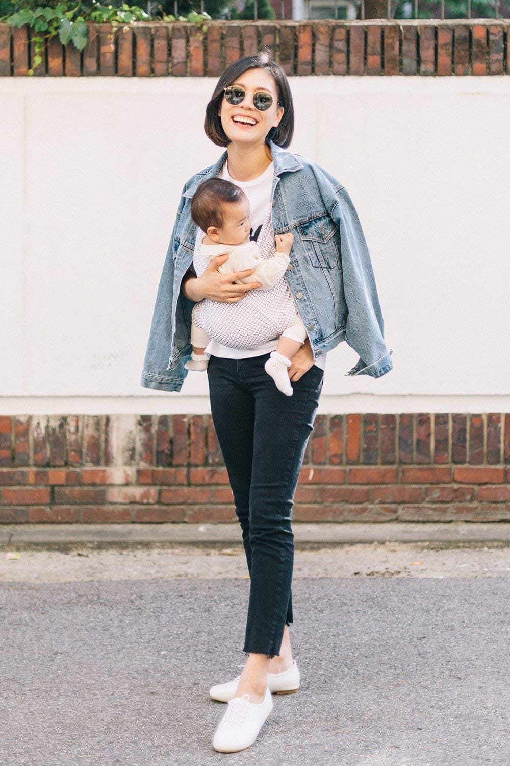 Konny Baby Carrier Elastech Luxury Carrier Wrap, Fácil de - Imagen 8