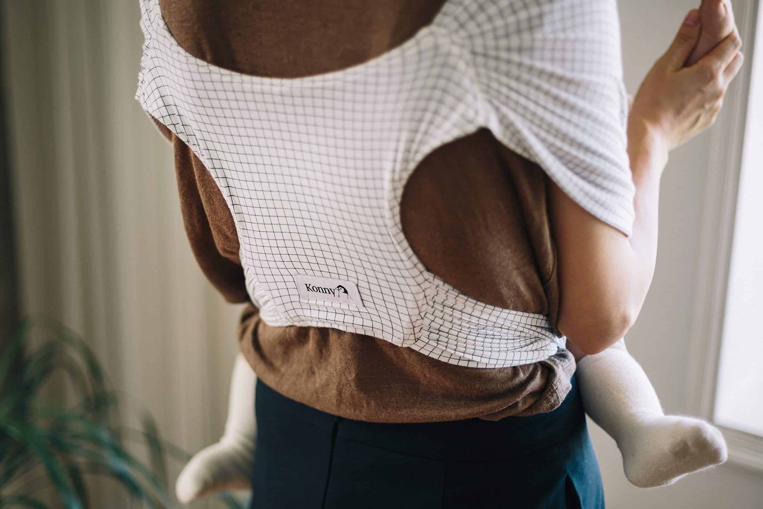 Konny Baby Carrier Elastech Luxury Carrier Wrap, Fácil de - Imagen 9