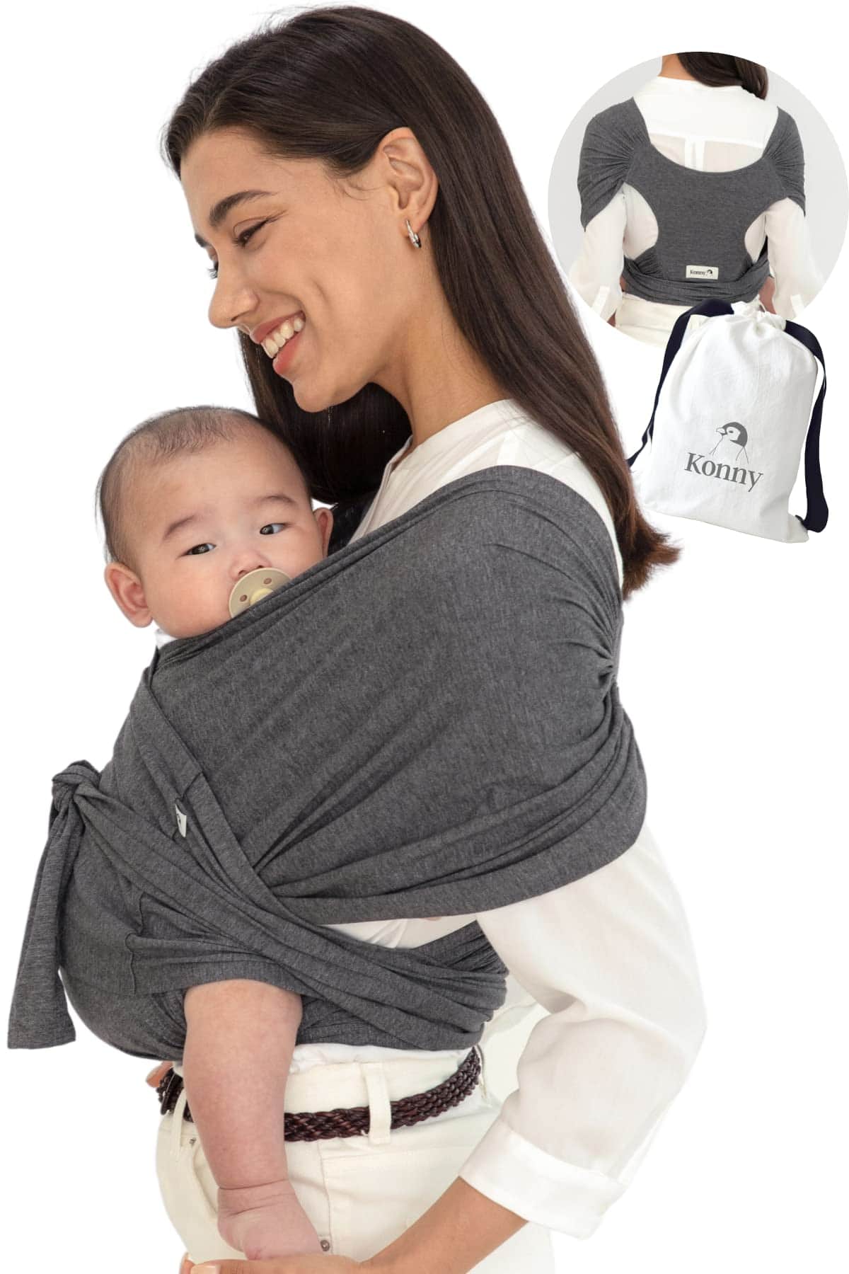 Portabebés Elastech Luxury Konny Baby Carrier Wrap, Fácil