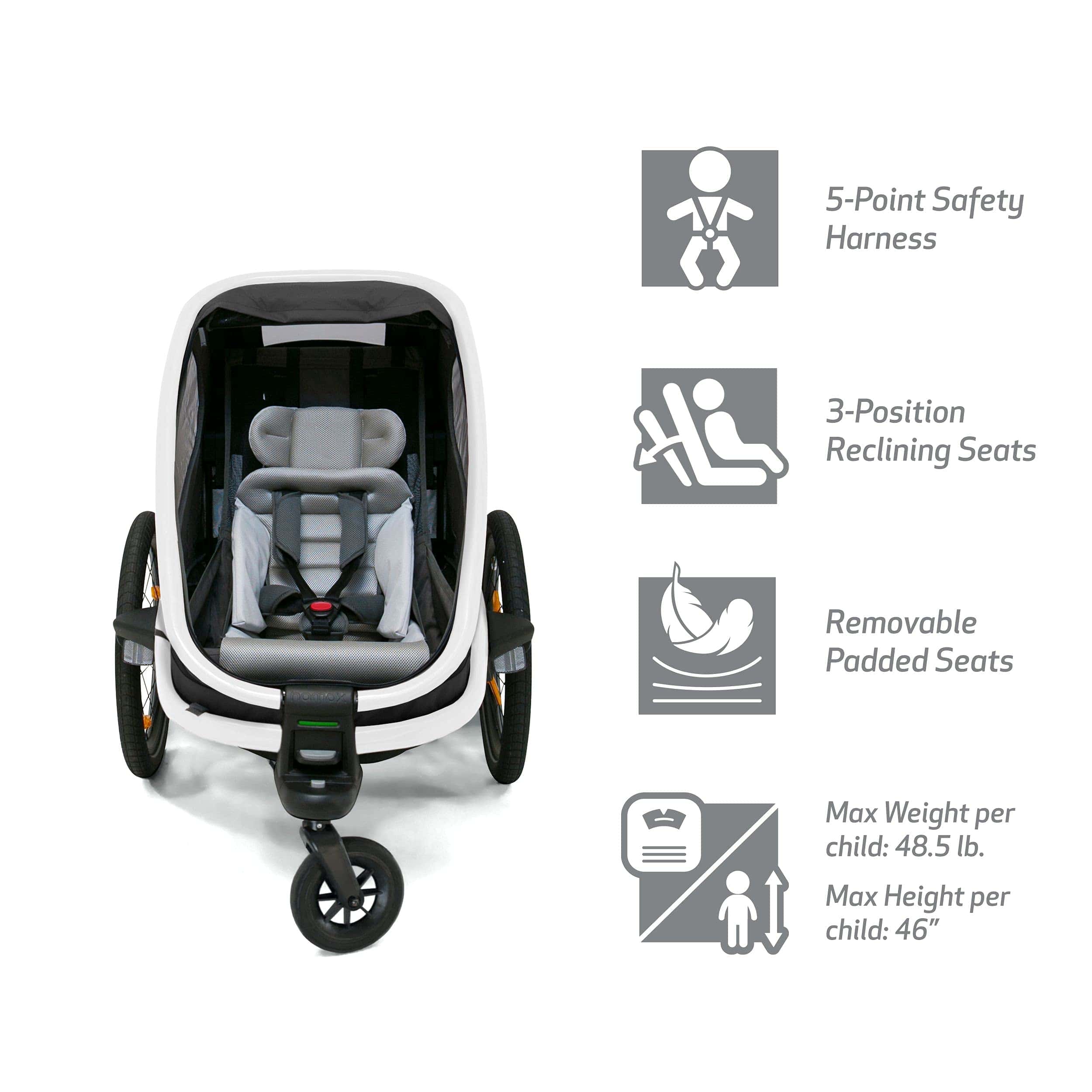 Remolque para bicicleta infantil multi-deporte Hamax - Imagen 5