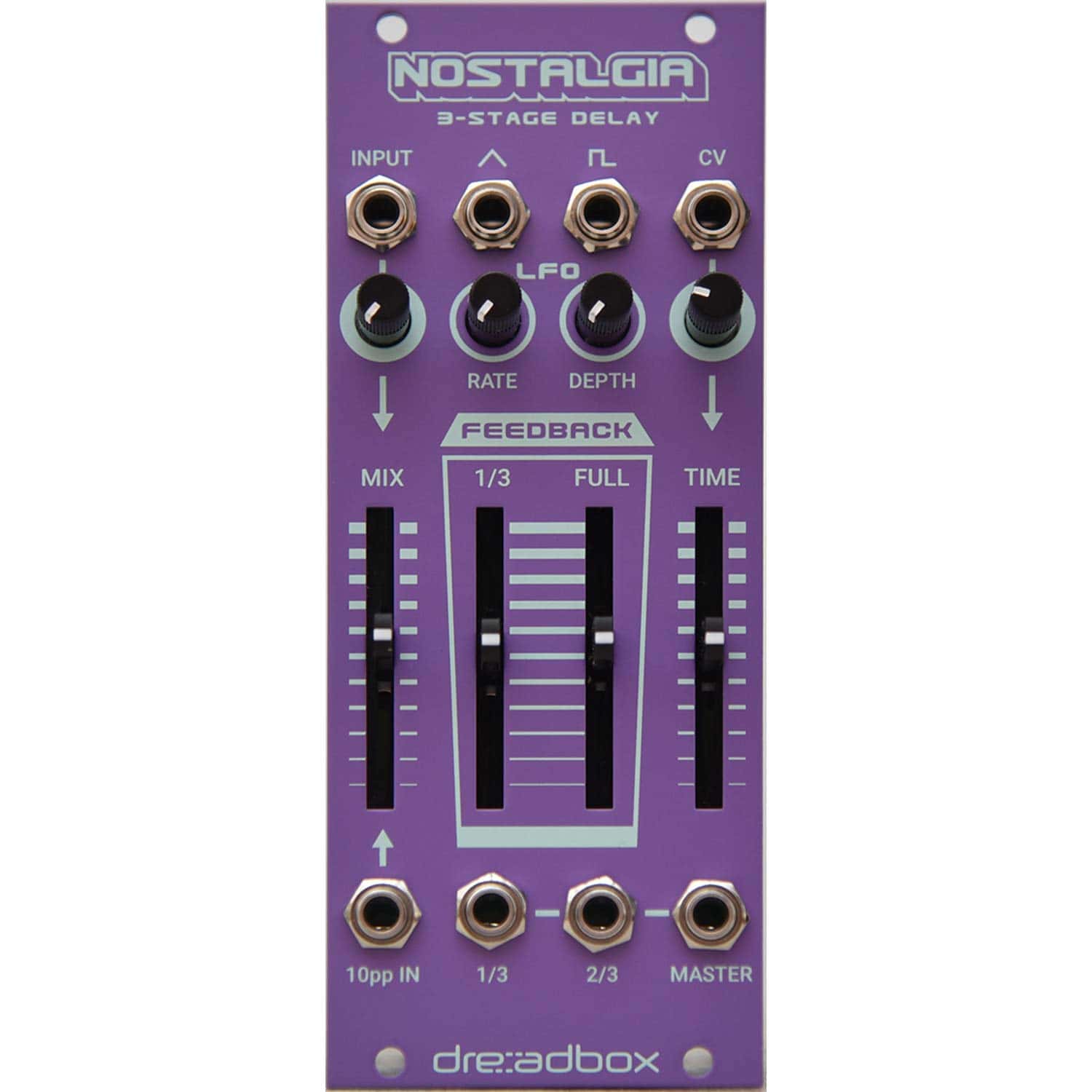 Módulo de Delay Eurorack Dreadbox Nostalgia de 3 Etapas