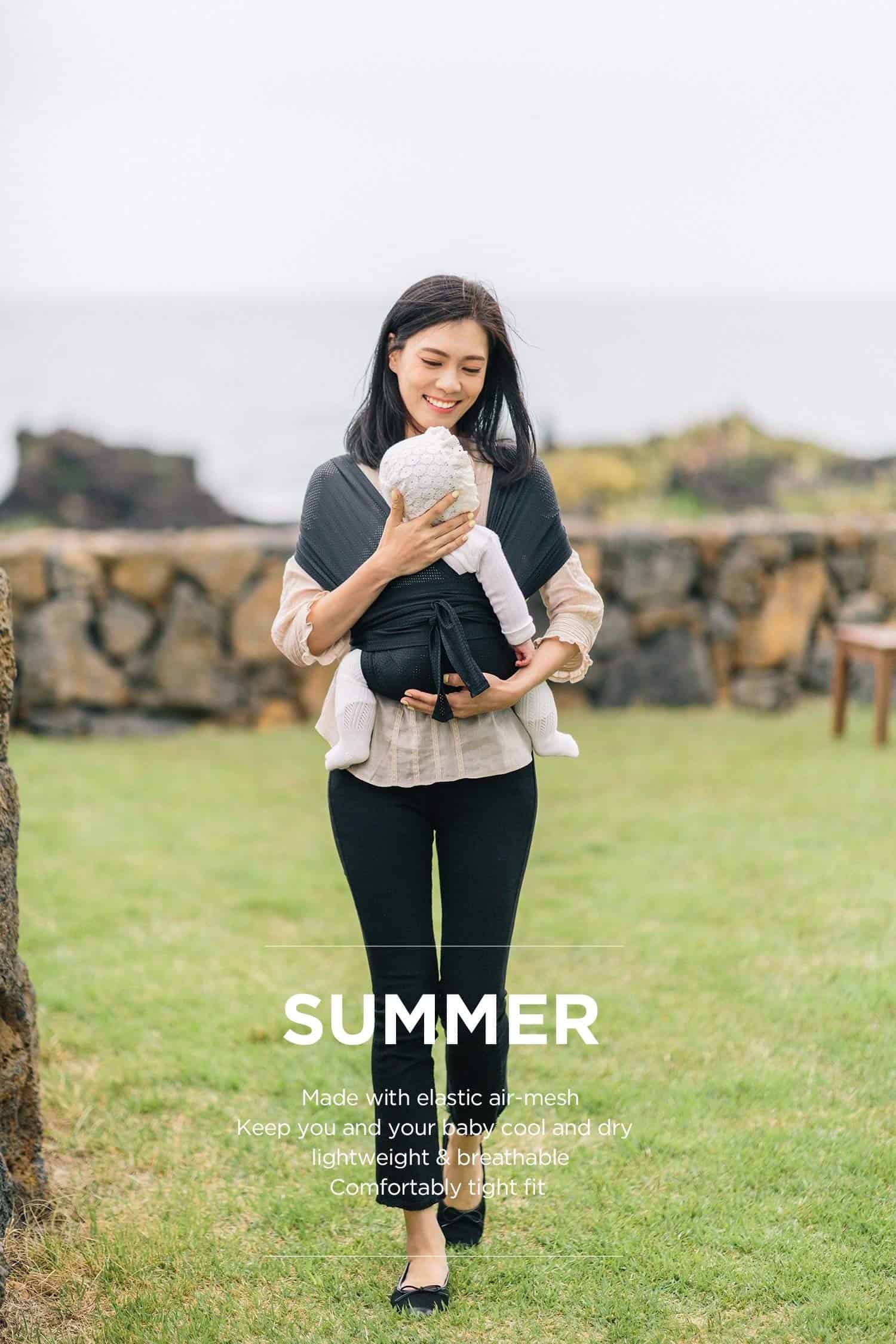 Konny Portabebés AirMesh para Envolver al Bebé con Lujo y - Imagen 9