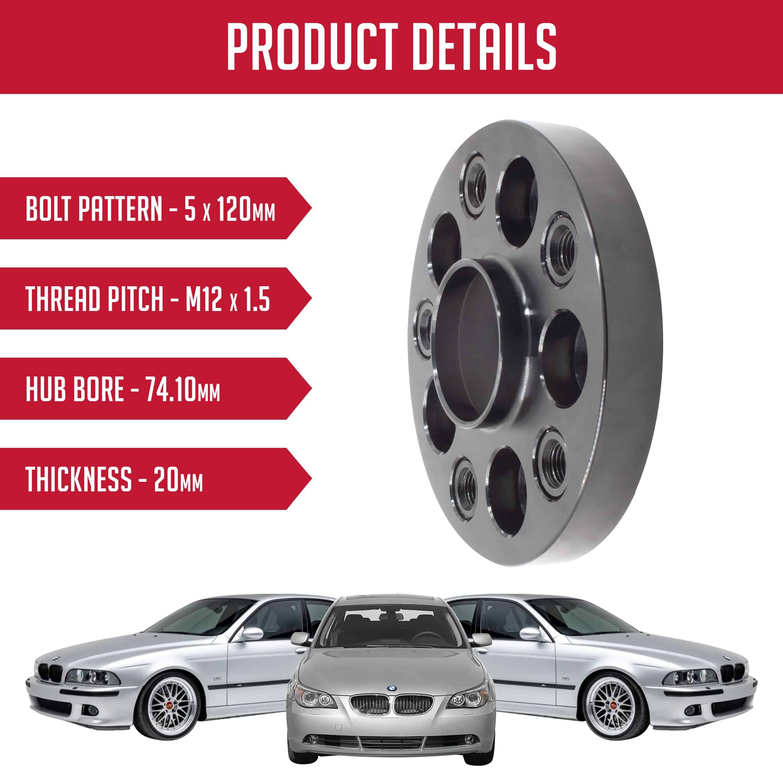 Espaciador de Rueda Centrado en el Cubo Tuner de 1 Pieza - Imagen 3