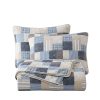 Juego de Edredón de Algodón Chezmoi Collection Douglas de 3