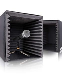 Pyle 2-Pc Recording Shield Box-Microphone Foam Booth Cube,