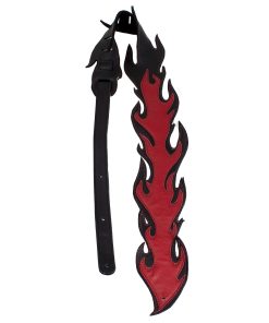 Perri's Leathers - Correa de Guitarra, Llamas Rojas - Cuero