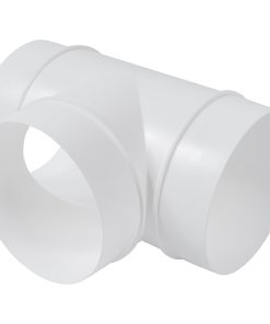 Conector de Tres Vías de Plástico Blanco de 4 Pulgadas -