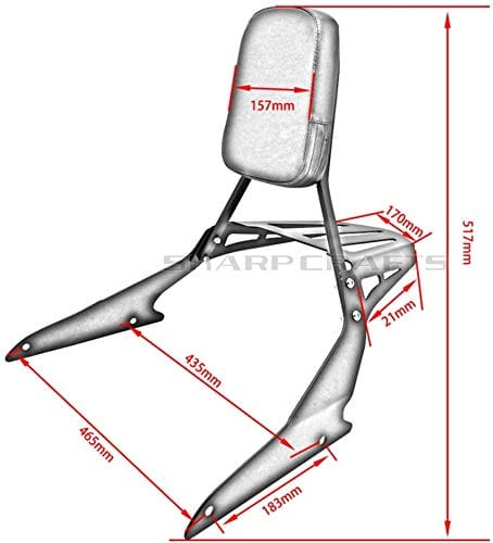 Respaldo Sissy Bar con Parrilla para Suzuki Boulevard M109R - Imagen 3