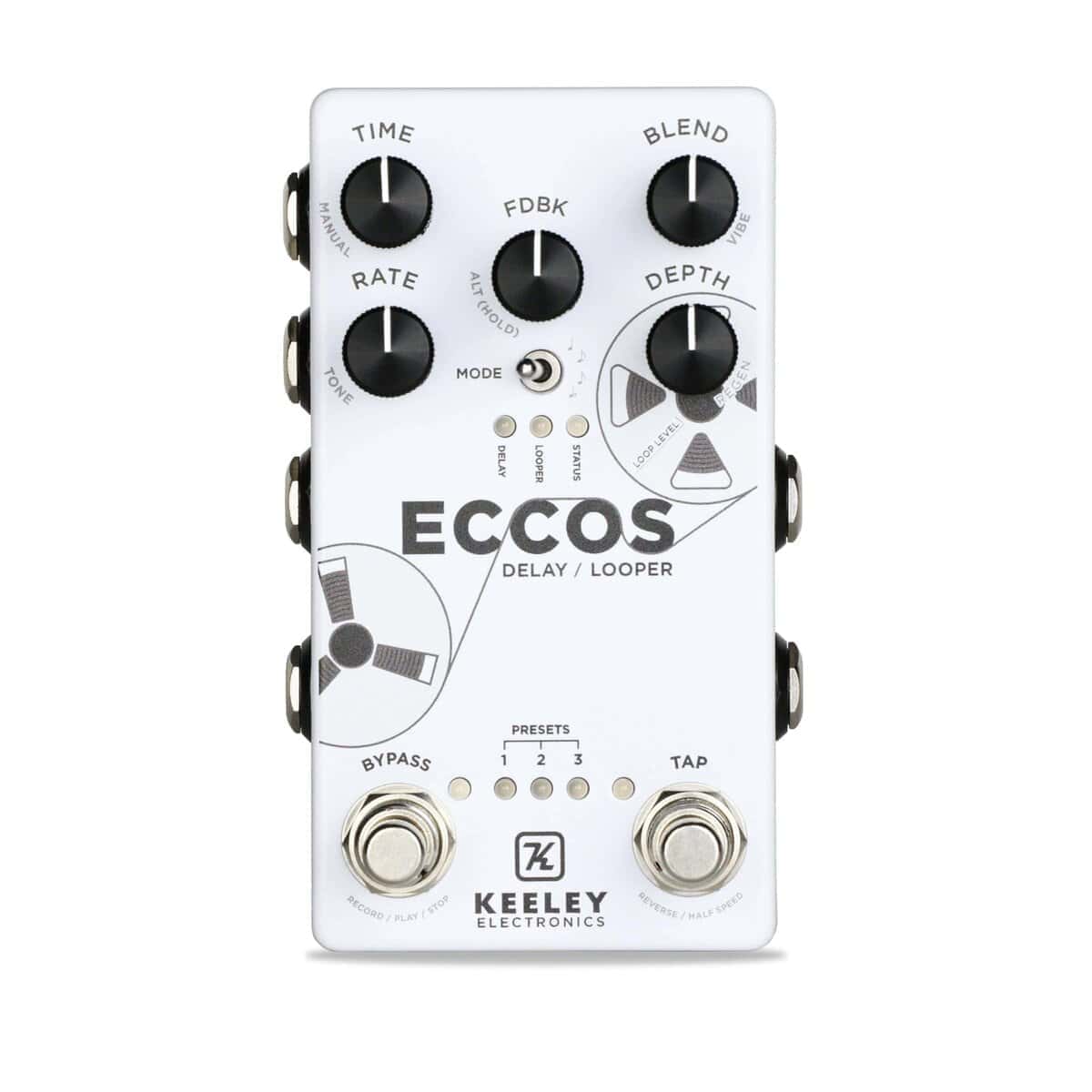 Pedal de Delay y Looper Keeley ECCOS