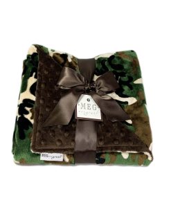 Manta de bebé original MEG Camouflage 1704 (Camo y Marrón)