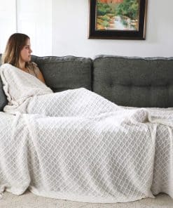 Mantas de Tiro Texturizadas GRACED SOFT LUXURIES para Sofá