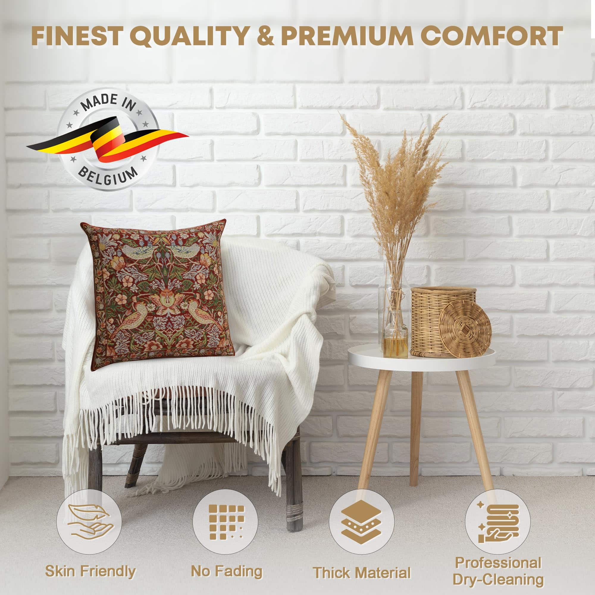 Fundas de cojín Charlotte Home Furnishings 16x16 pulgadas, - Imagen 4