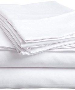 Juego de Sábanas para RV Queen 60 x 80 Pulgadas Blanco