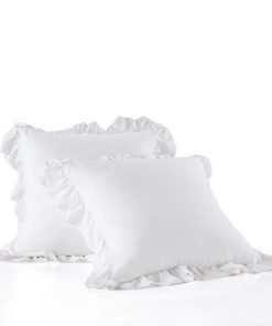 Fundas de Almohada Europeas de Lino Francés Lavado de