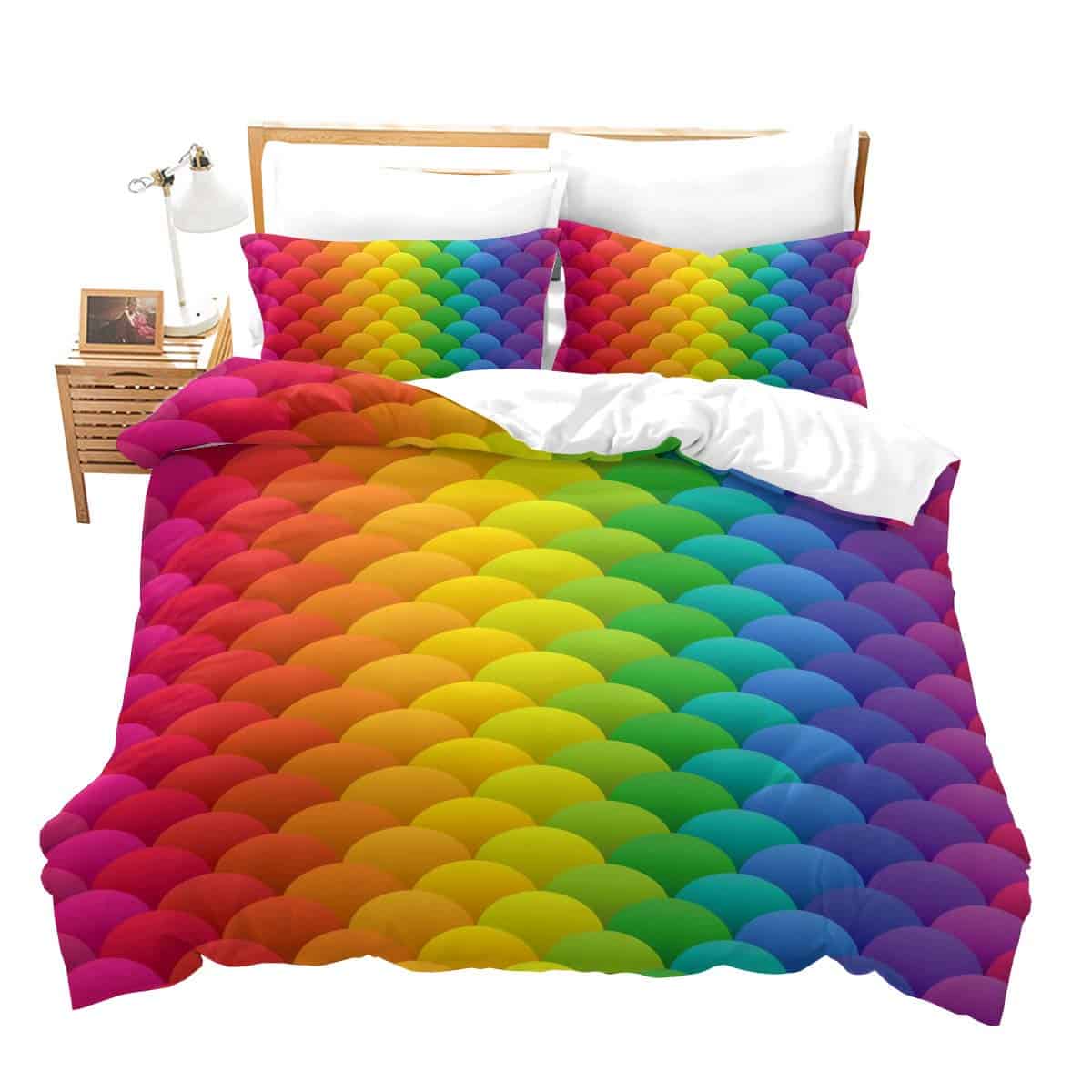 Juego de Funda de Edredón para Niños Tamaño Twin Escamas de