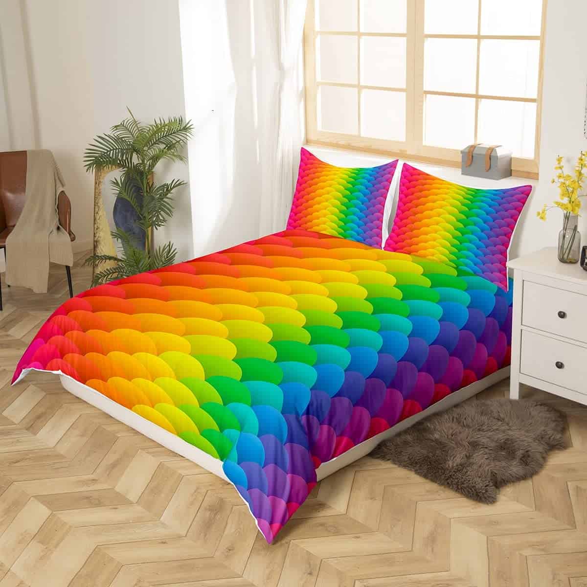 Juego de Funda de Edredón para Niños Tamaño Twin Escamas de - Imagen 3