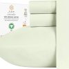 Juego de sábanas de algodón orgánico premium -Verde Pistacho