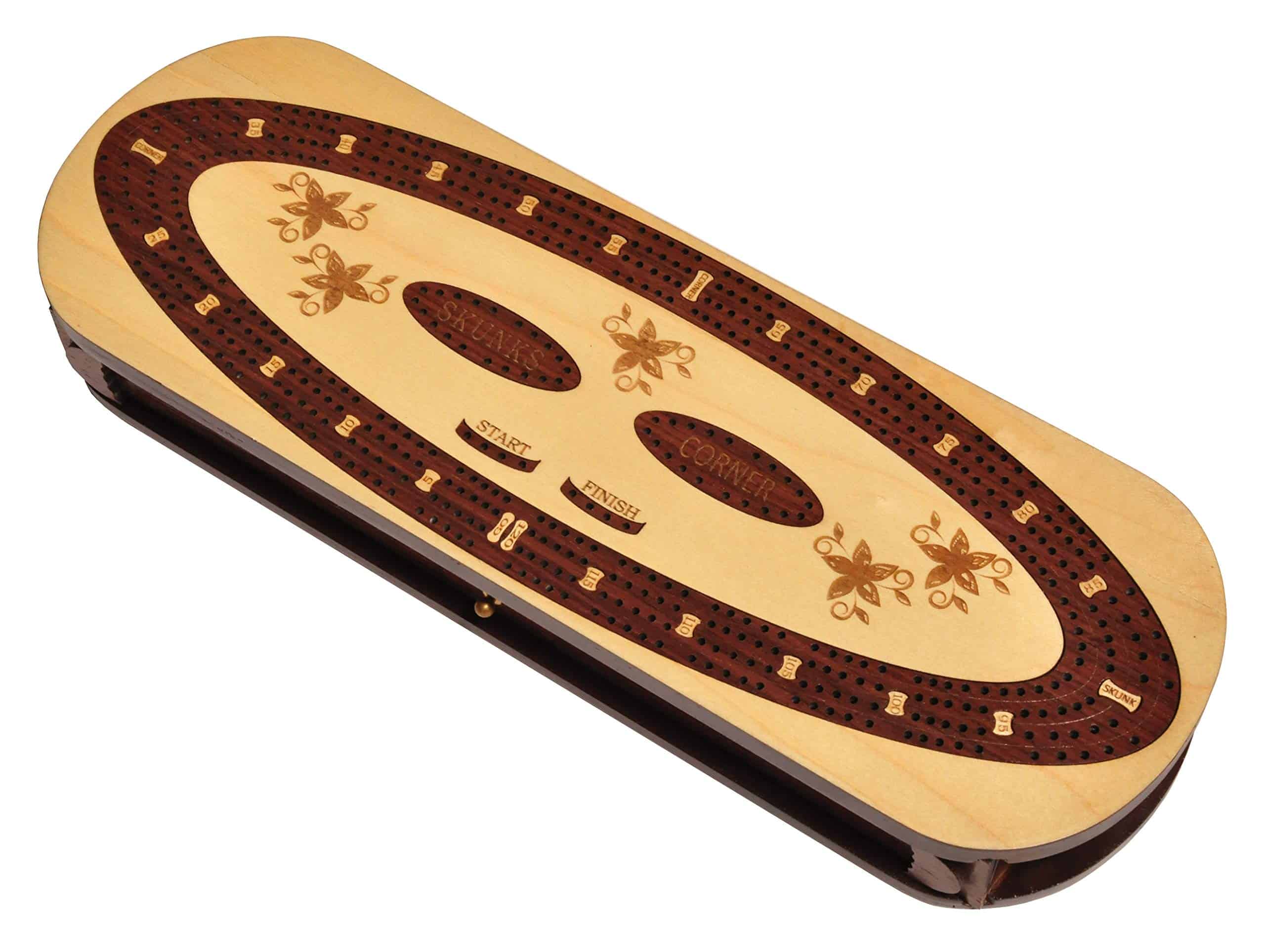 Tablero de Cribbage Ovalado de Madera de Lujo de PALM ROYAL - Imagen 6
