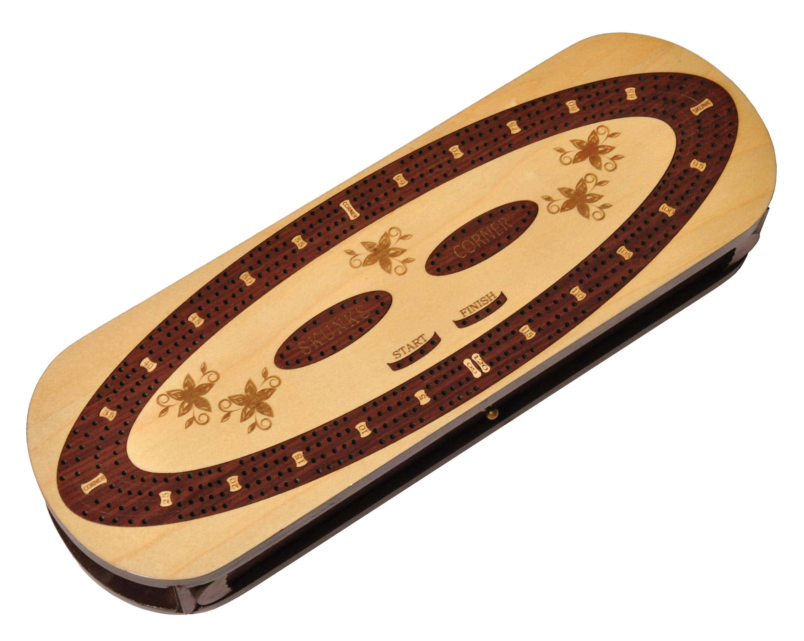 Tablero de Cribbage Ovalado de Madera de Lujo de PALM ROYAL - Imagen 7