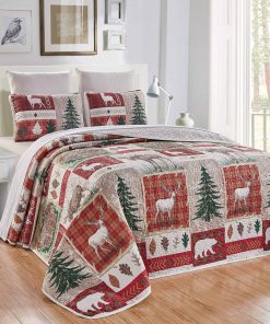 Juego de Cubrecama Reversible de 3 Piezas de Gran Tamaño