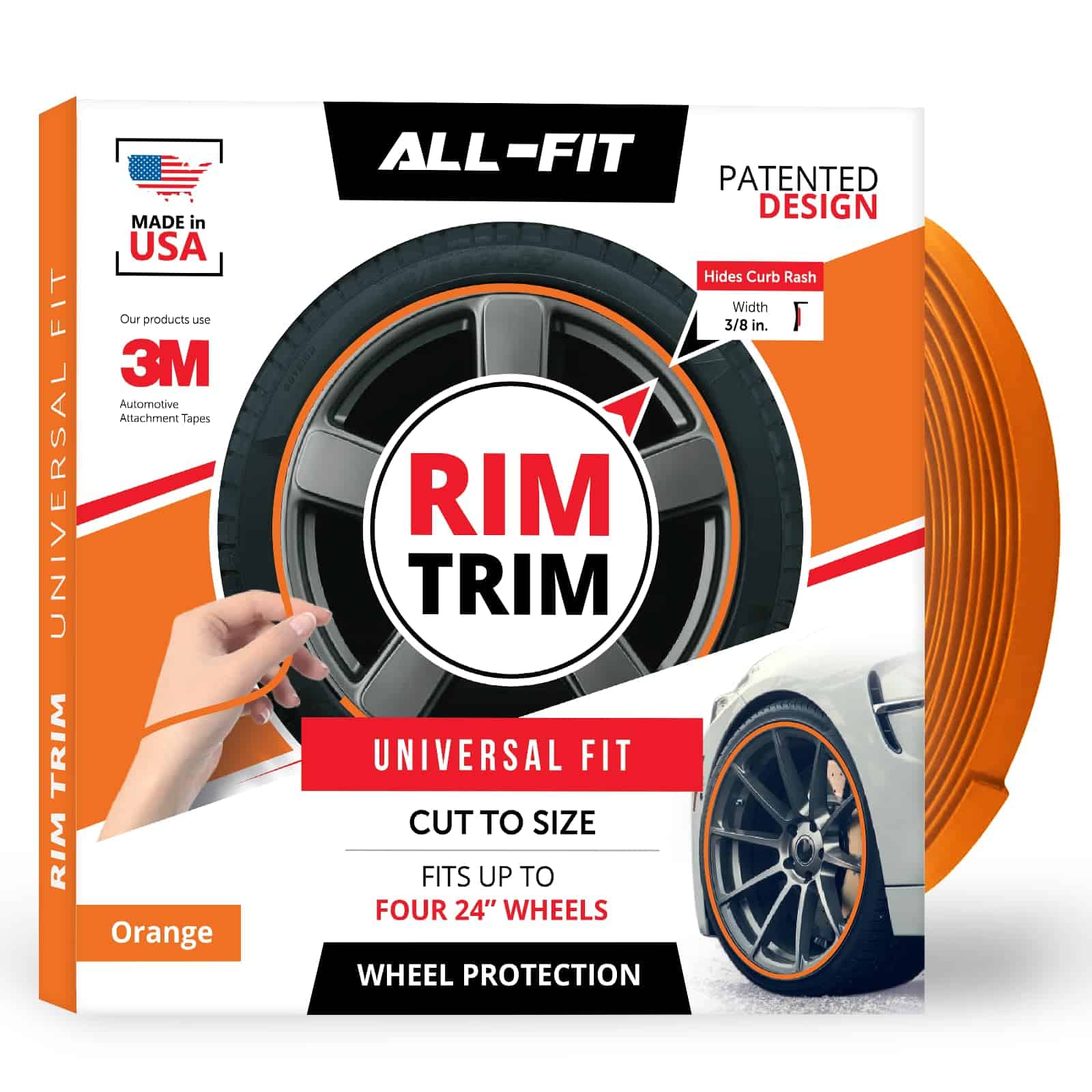 Tiras de Protección para Llantas All-Fit -Naranja