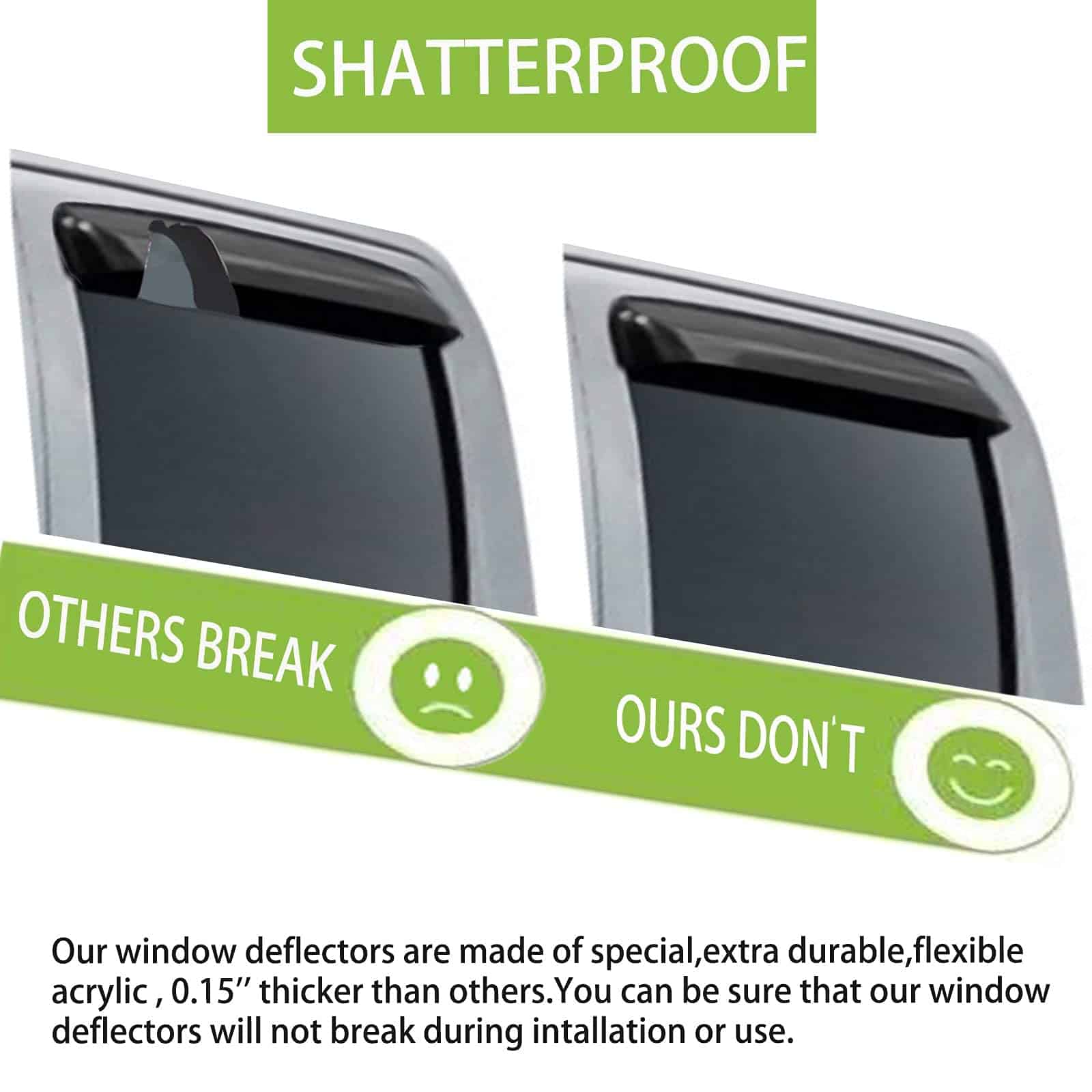 Viseras de Ventana Lateral para Automóviles, Guardianes de - Imagen 4