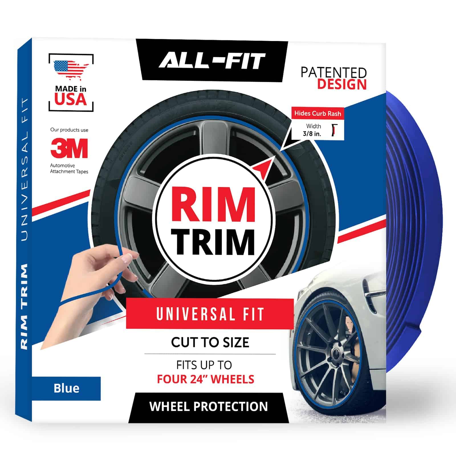Tiras de protección para bordes de llanta All-Fit Rim para