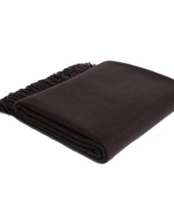 Manta de Lana de Cachemira 100% Suave y -Chocolate