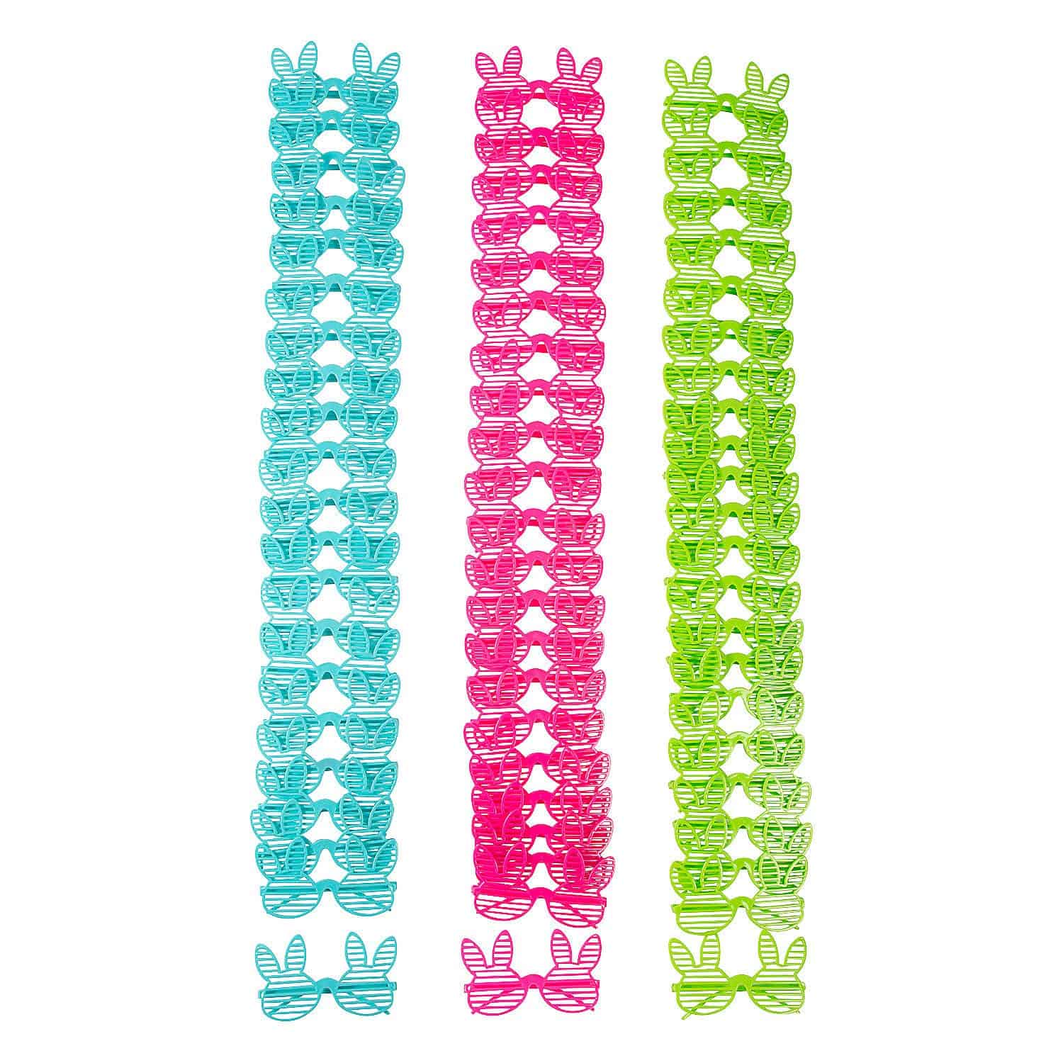 Lentes de sol en forma de conejo de plástico a granel Fun