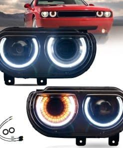 Faros Frontales VLAND para Dodge Challenger 2008-2014 3ra
