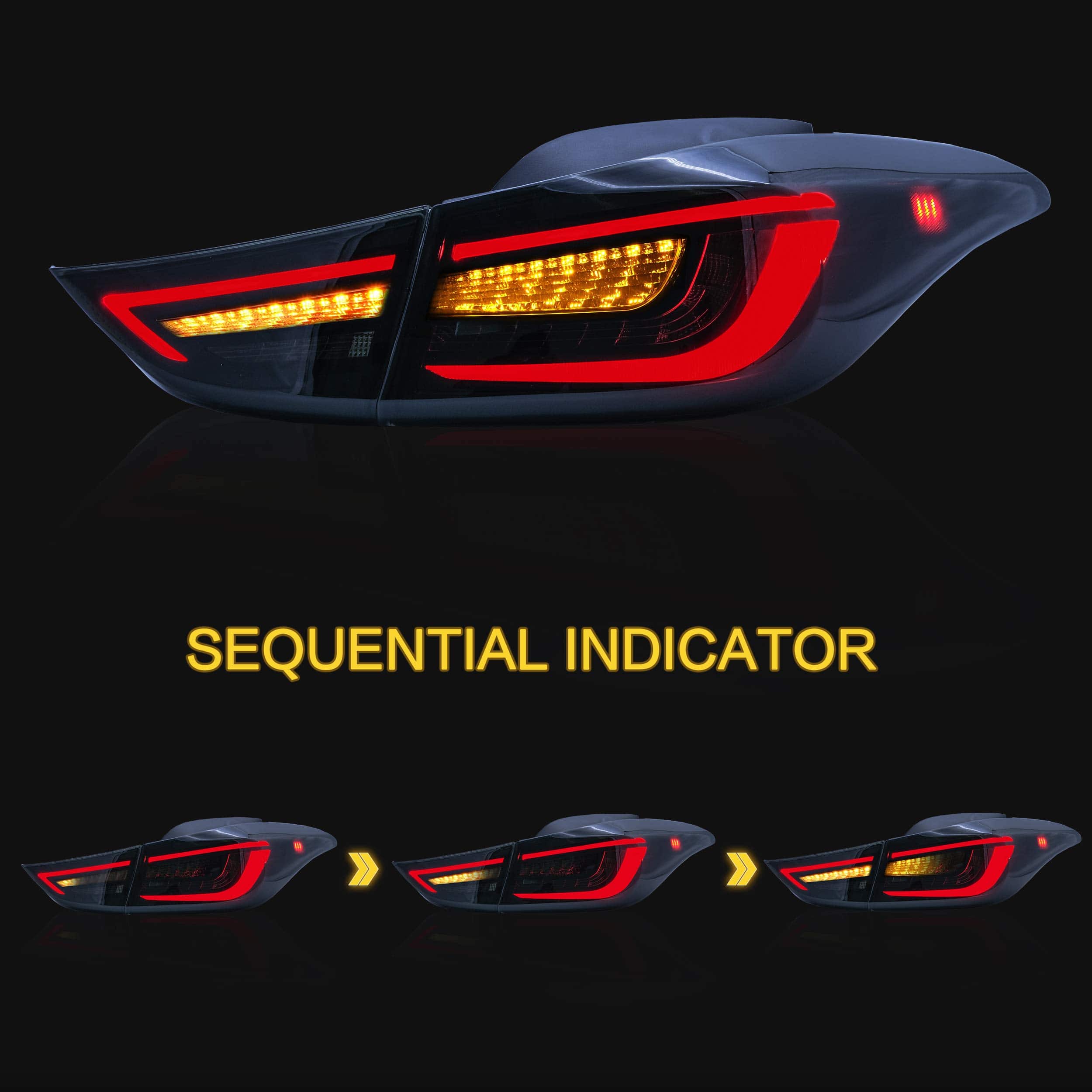 Conjunto de luces traseras VLAND para Hyundai Elantra Sedan - Imagen 5