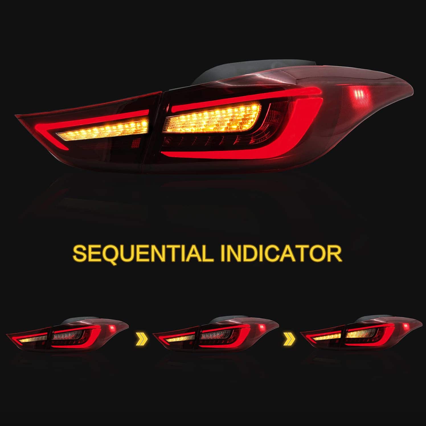 Conjunto de luces traseras VLAND apto para Hyundai Elantra - Imagen 5