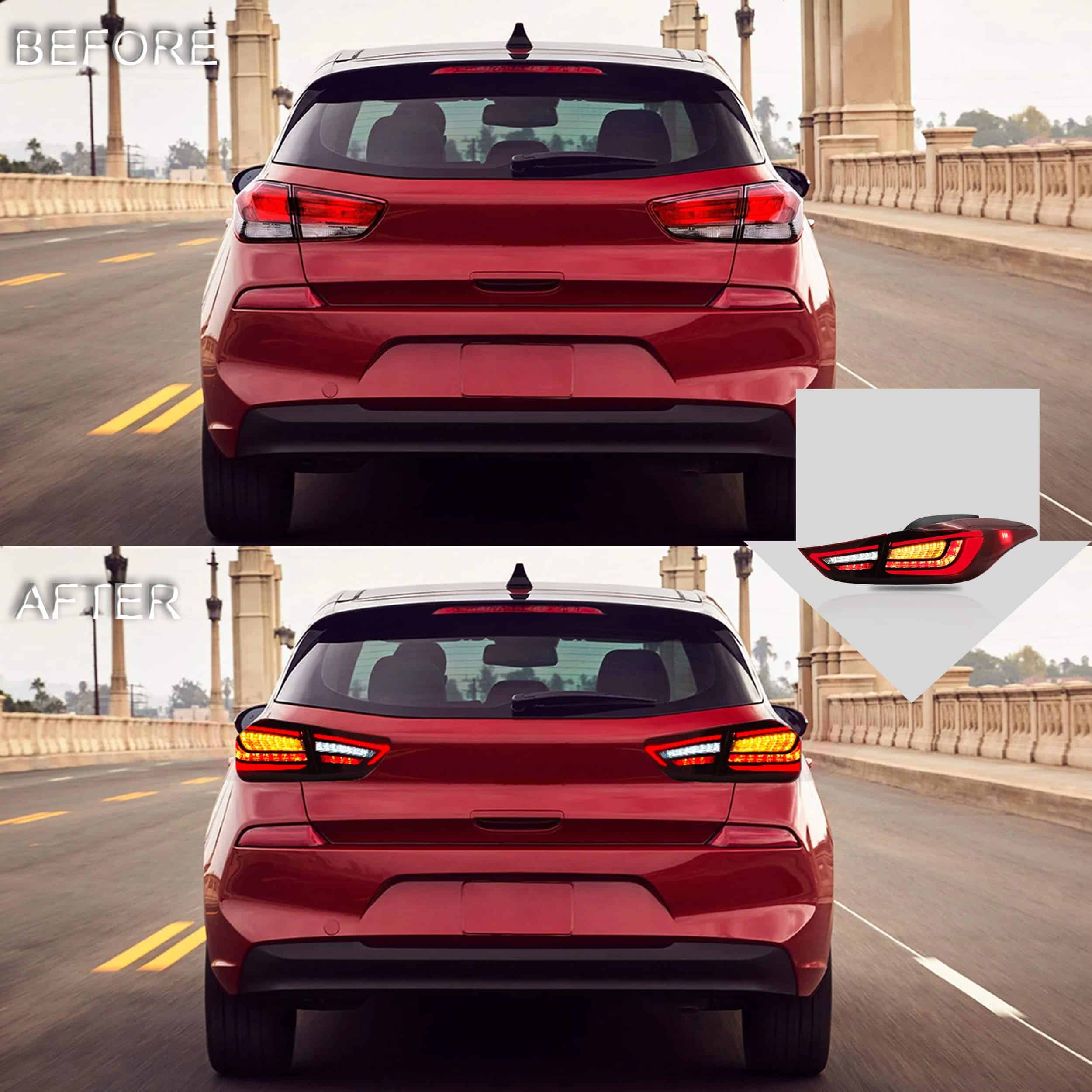 Conjunto de luces traseras VLAND apto para Hyundai Elantra - Imagen 6