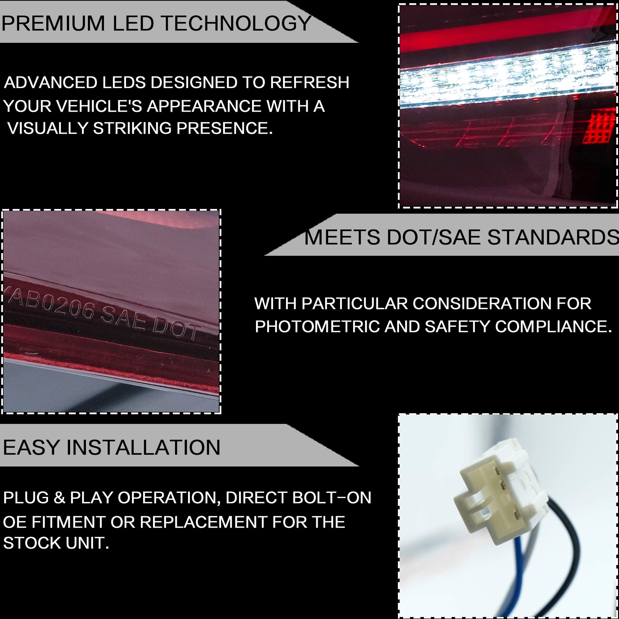 Conjunto de luces traseras VLAND apto para Hyundai Elantra - Imagen 7