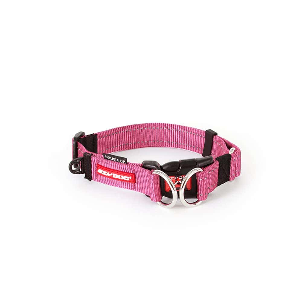 Collar de perro de nylon premium EzyDog Double Up con