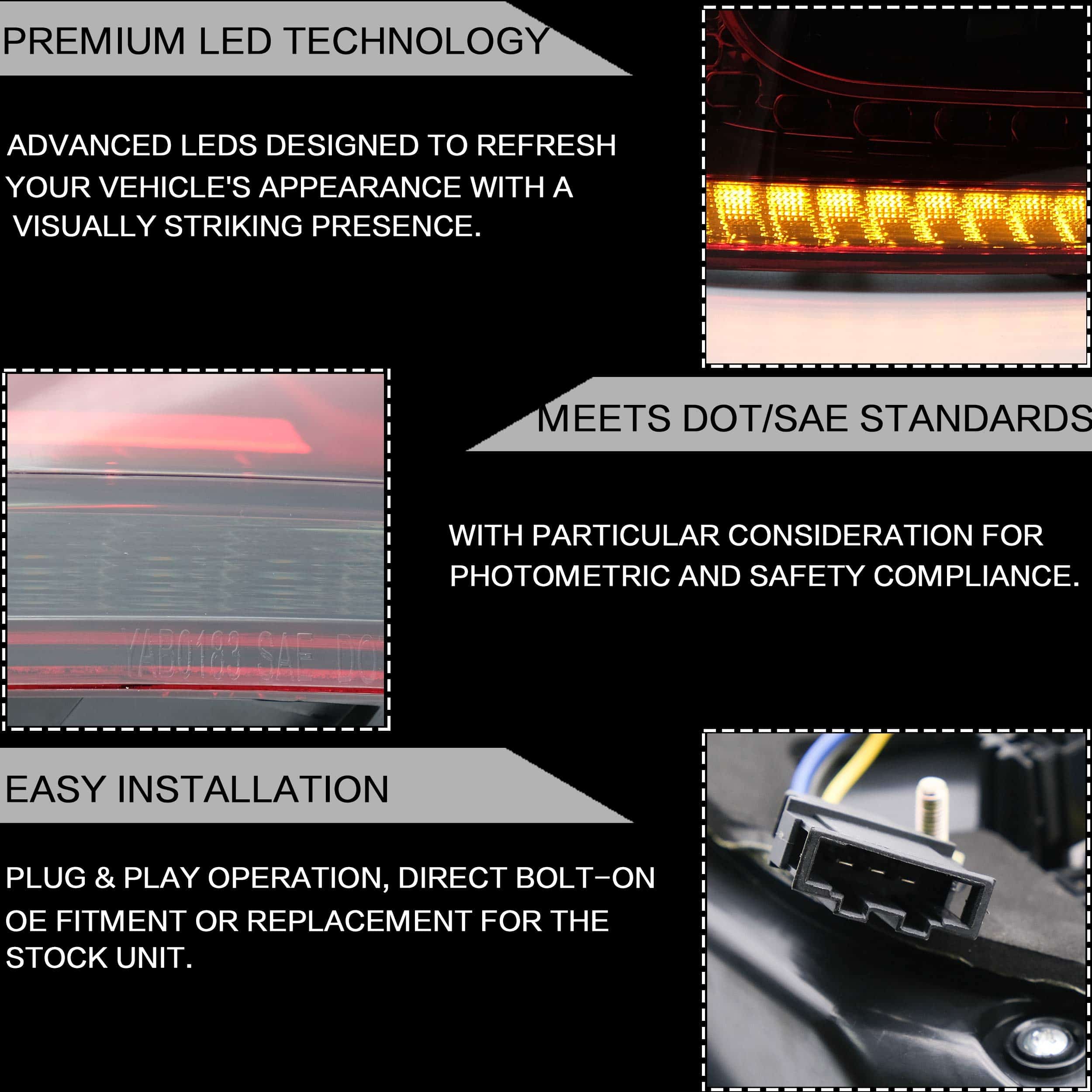 Conjunto de luces traseras VLAND para VW Volkswagen Golf6 - Imagen 5