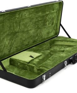 Estuche EVH Shark - Negro con Interior Verde