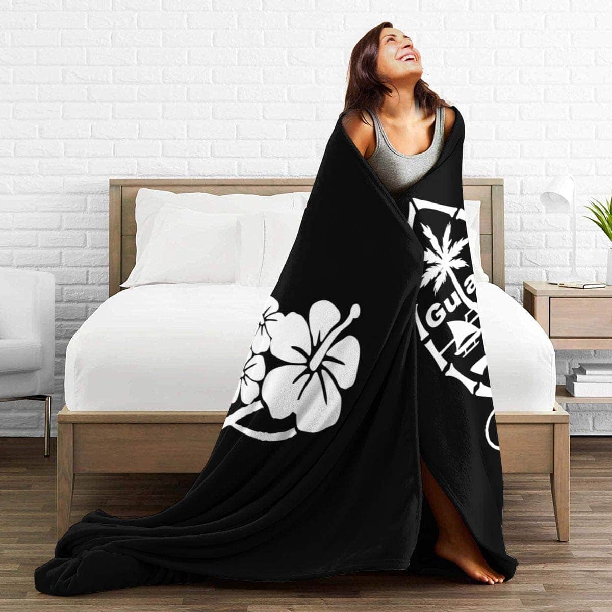 Manta de Tiro YEGFTSN con Estampado de Flores de Guam - Imagen 6