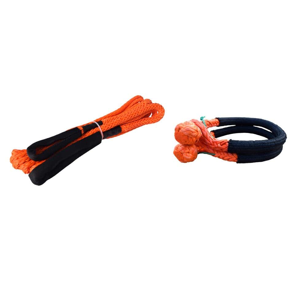 Cuerda de Remolque para Coche con Par de Soft Shackle para