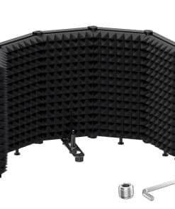 Moukey Escudo Aislante para Micrófono, Pantalla Plegable