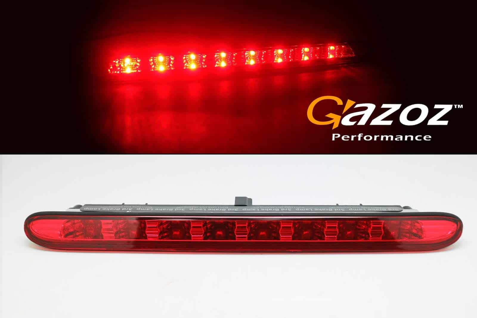 GAZOZ PERFORMANCE Tercera luz de freno LED roja / lente - Imagen 3