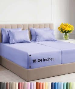 Juego de sábanas extra profundo Split -Lavanda